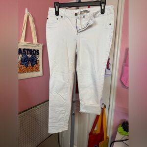 Max Jeans Women's White Capris